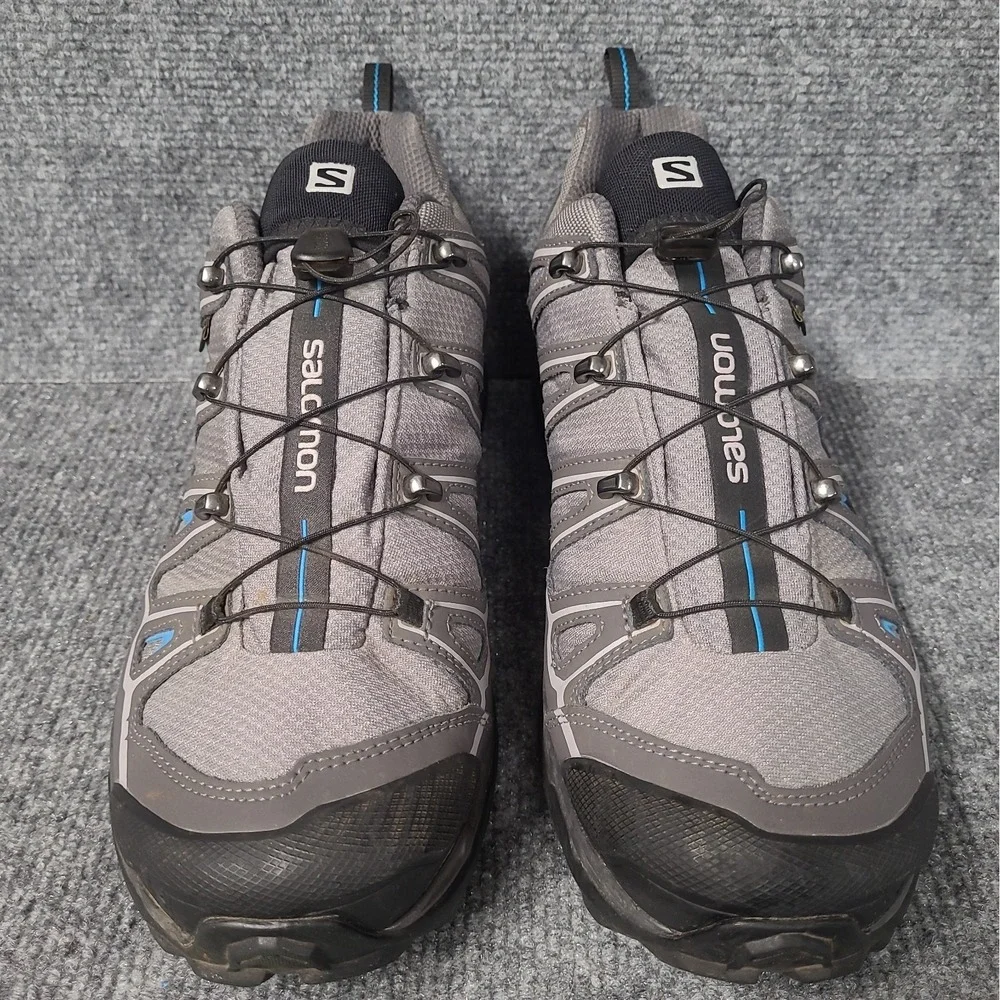 SALOMON Mens X Ultra Pioneer GORE-TEX Waterproof Hiking Shoes Gray SZ 10.5